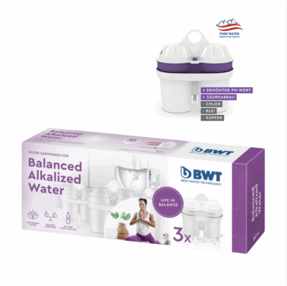 BWT Vaihtosuodatin Balanced Alkalized + Magnesium 3 kpl/pakkaus